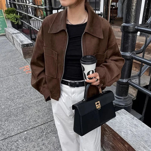 R&B | Wildleder Bomberjacke