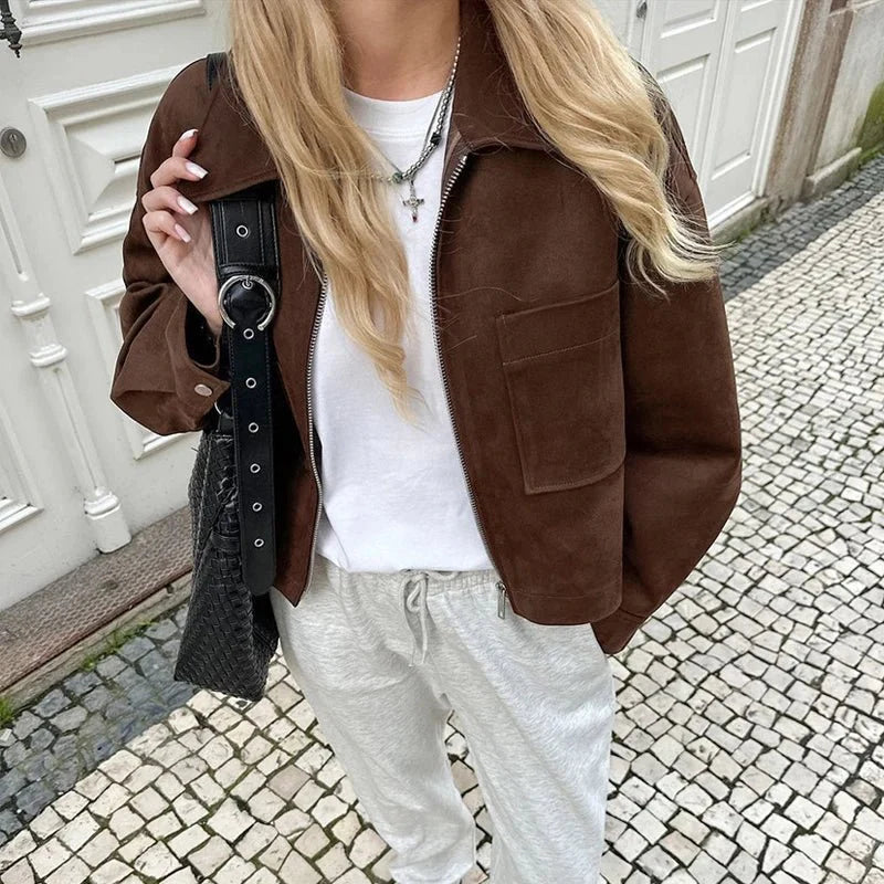 R&B | Wildleder Bomberjacke