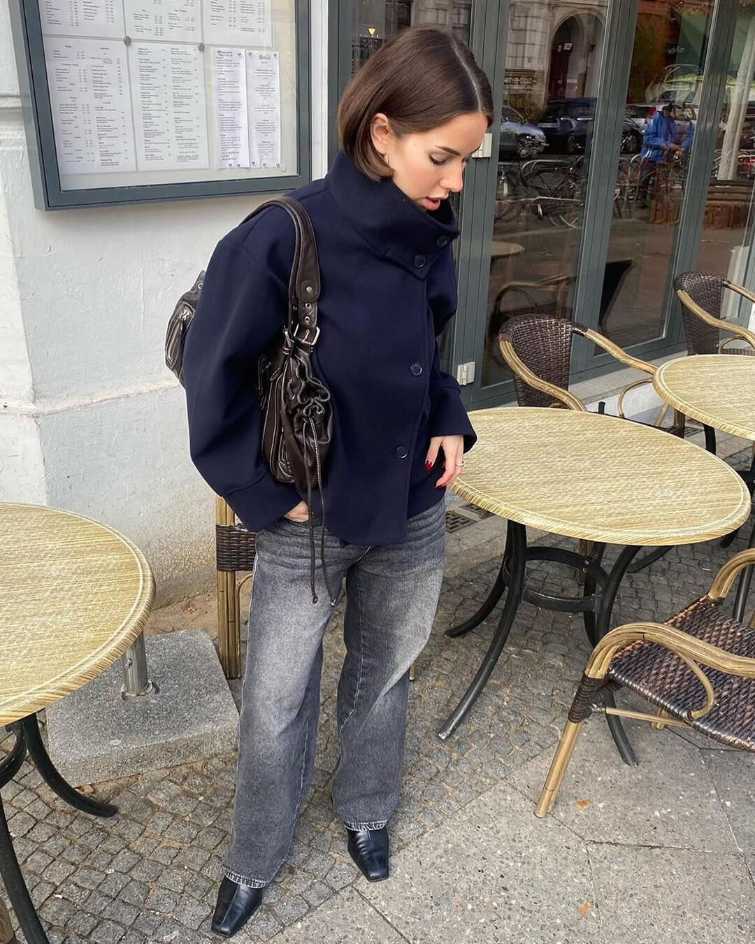 R&B | Elegante Jacke mit Stehkragen