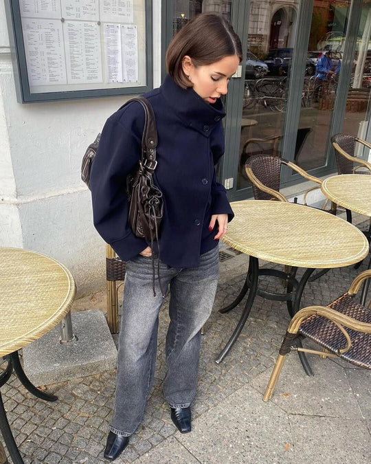 R&B | Elegante Jacke mit Stehkragen