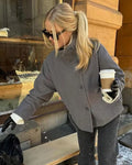 R&B | Elegante Jacke mit Stehkragen