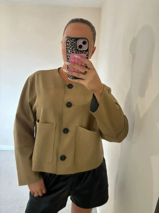 R&B | Jacke Weiches Wildleder