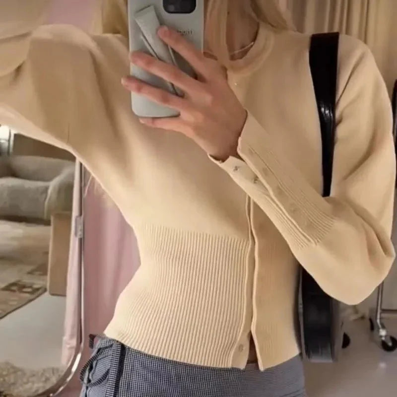 R&B | Strickjacke mit Rundhals