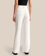 Hohe Taille Weite Bein Hose