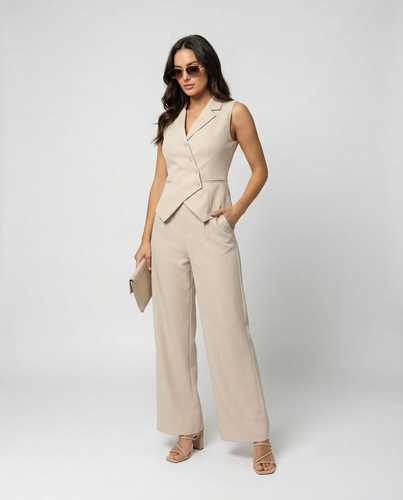 R&B | Elegantes Jumpsuit Satz für Jeden Anlass Damen Anzug