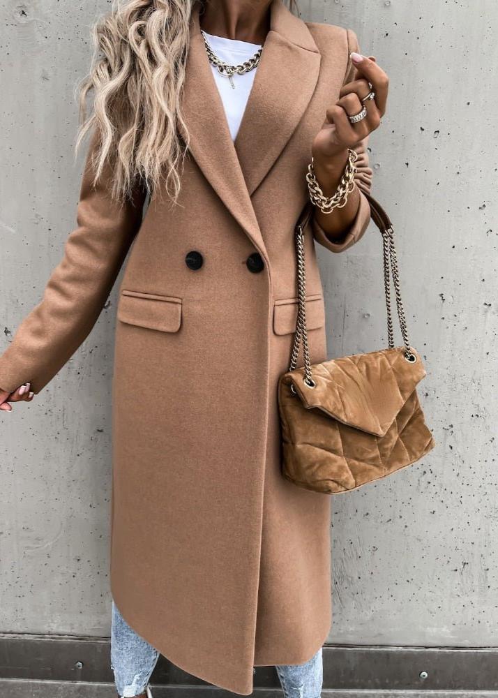 R&B | Winterjacke für Damen - langer Mantel mit klassischem Stil