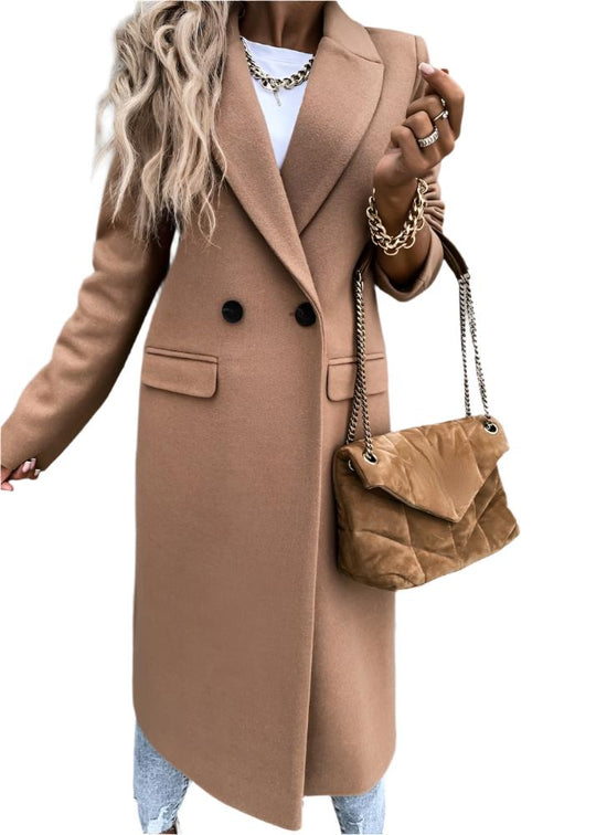 R&B | Winterjacke für Damen - langer Mantel mit klassischem Stil