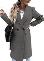 R&B | Winterjacke für Damen - langer Mantel mit klassischem Stil