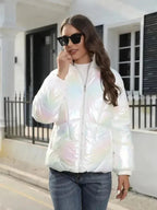 R&B | Glänzende Kapuzen Damen Parka Jacke