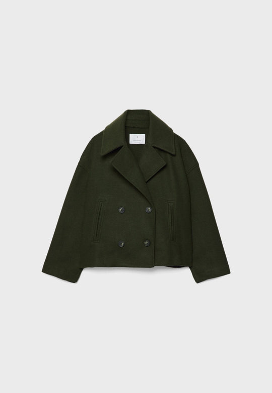 R&B | Moderne Cropped Jacke Doppelreiher