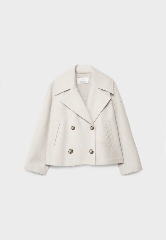 R&B | Moderne Cropped Jacke Doppelreiher