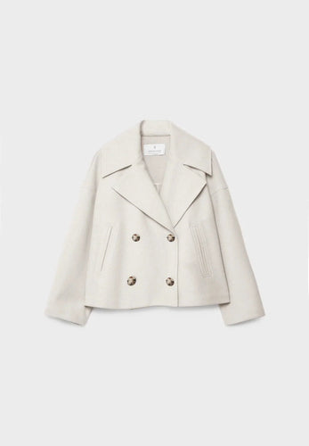 R&B | Moderne Cropped Jacke Doppelreiher
