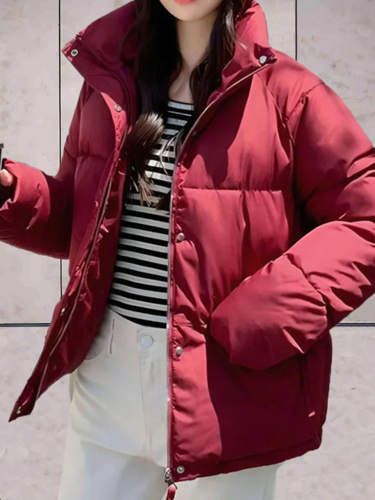 R&B | Parka-Jacke mit Stehkragen und Doppelverschluss