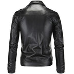 R&B | Slim Fit Biker Herren Lederjacke