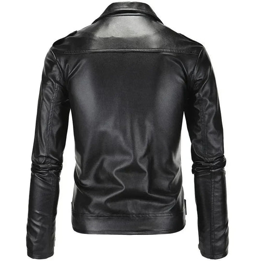 R&B | Slim Fit Biker Herren Lederjacke