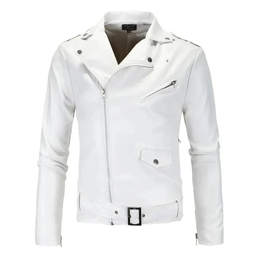 R&B | Slim Fit Biker Herren Lederjacke
