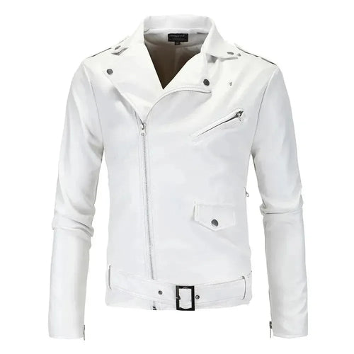 R&B | Slim Fit Biker Herren Lederjacke