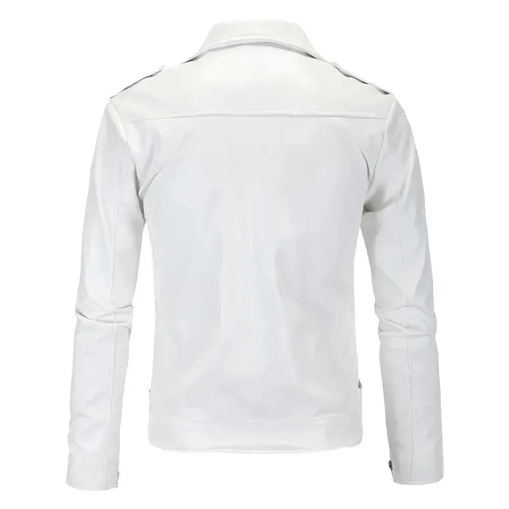 R&B | Slim Fit Biker Herren Lederjacke