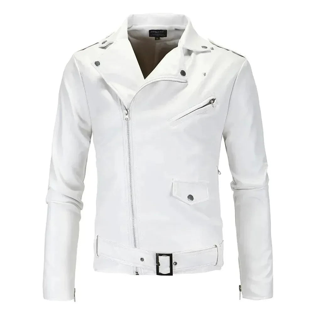 R&B | Slim Fit Biker Herren Lederjacke