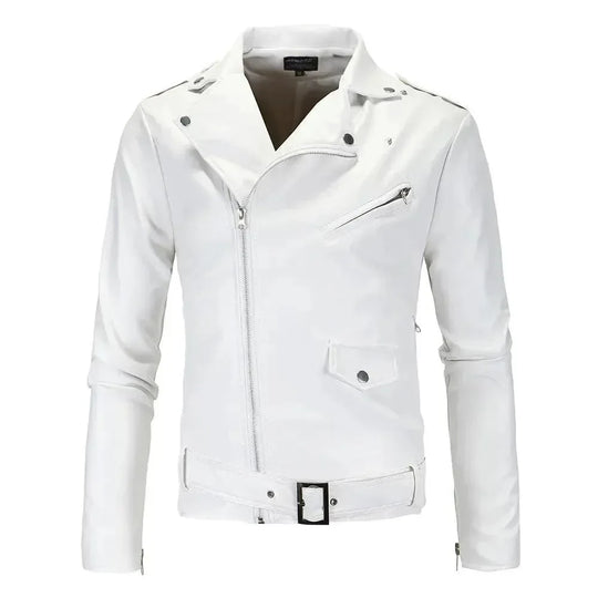 R&B | Slim Fit Biker Herren Lederjacke