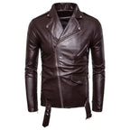 R&B | Slim Fit Biker Herren Lederjacke