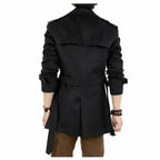 R&B | Slim Fit Doppelreiher Herren-Trenchcoat