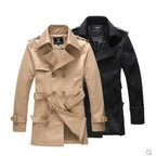 R&B | Slim Fit Doppelreiher Herren-Trenchcoat