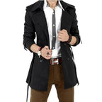 R&B | Slim Fit Doppelreiher Herren-Trenchcoat