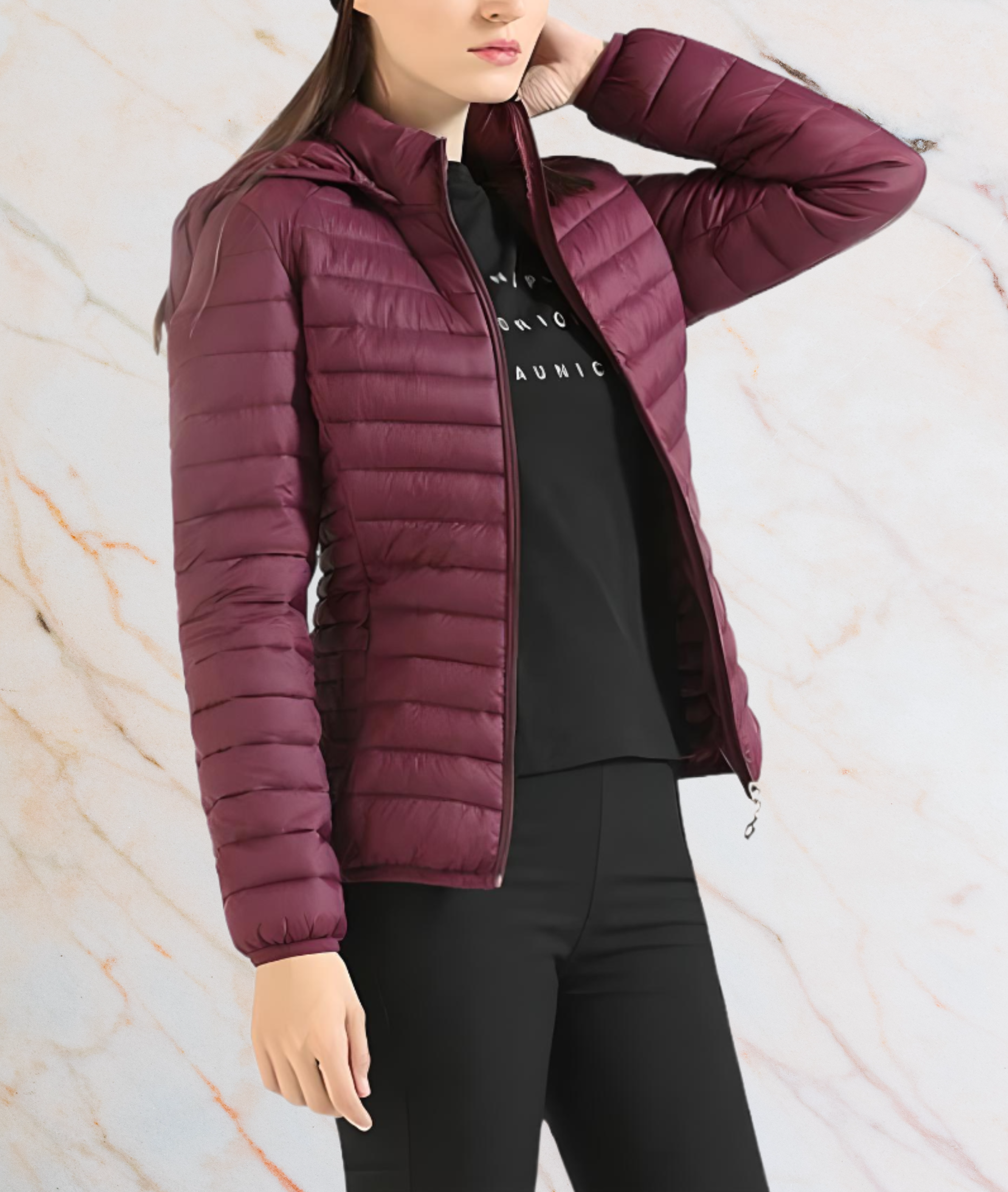 R&B | Slim Fit Puffy Jacket mit Reißverschluss - Maylee