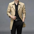 R&B | Slim Fit Einreiher Herren Trenchcoat