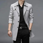 R&B | Slim Fit Einreiher Herren Trenchcoat