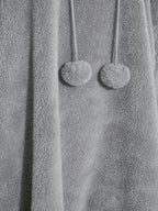 R&B | Snuggle Plus Übergrößen Teddy Hoodie Kleid