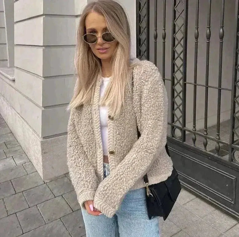 R&B | Gemütlicher Teddy Cardigan