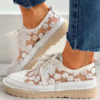 bestickte Mesh-Schuhe R&B