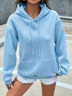 R&B | Weicher Plüschpullover mit Kapuze für Frauen