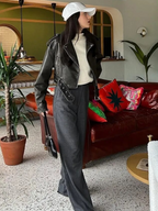 R&B | Kurz Geschnittene Bikerjacke - Vintage & Stilvoll