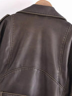 R&B | Kurz Geschnittene Bikerjacke - Vintage & Stilvoll