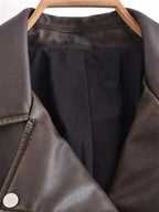 R&B | Kurz Geschnittene Bikerjacke - Vintage & Stilvoll
