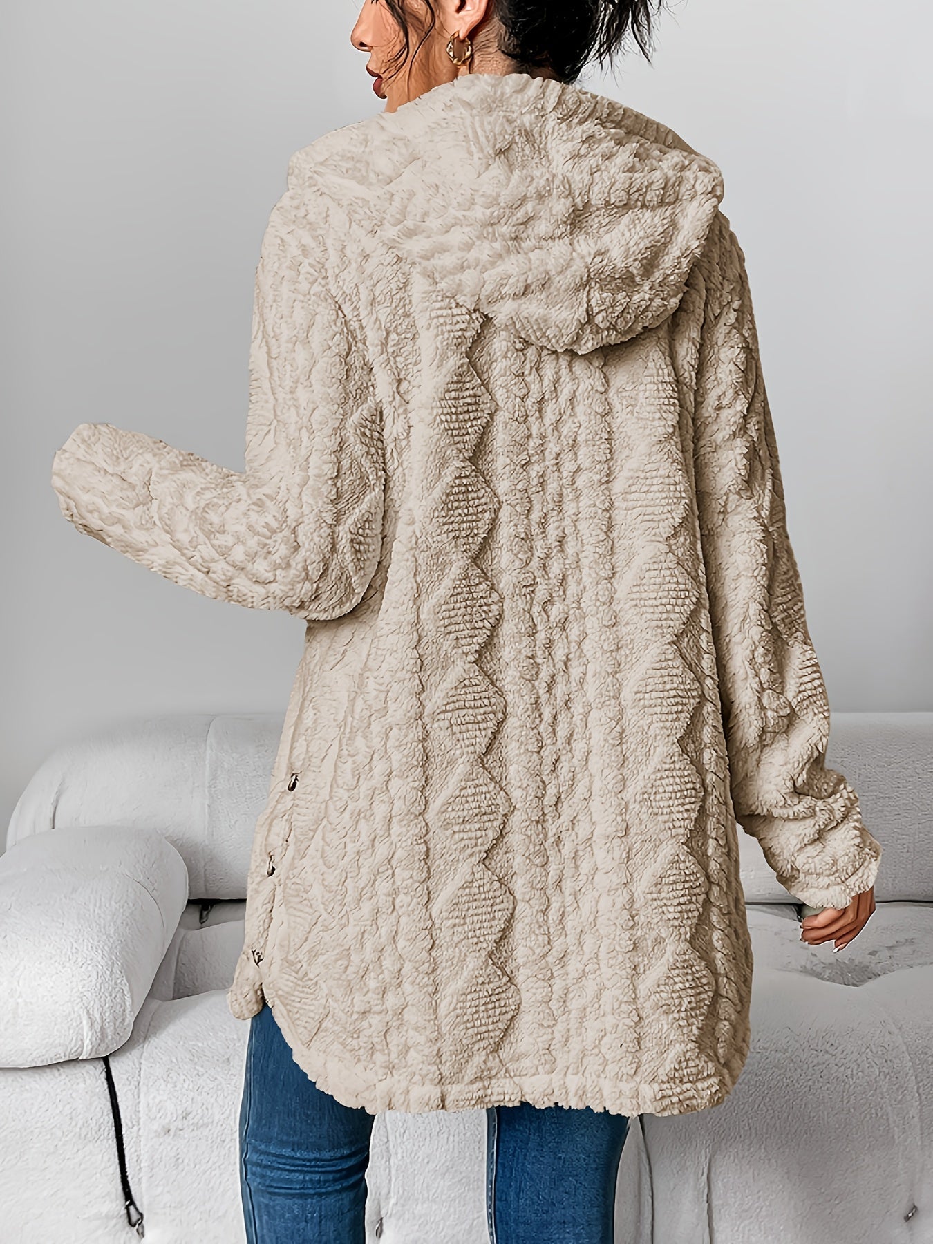 R&B | Flauschige Teddy-Hoodie-Jacke