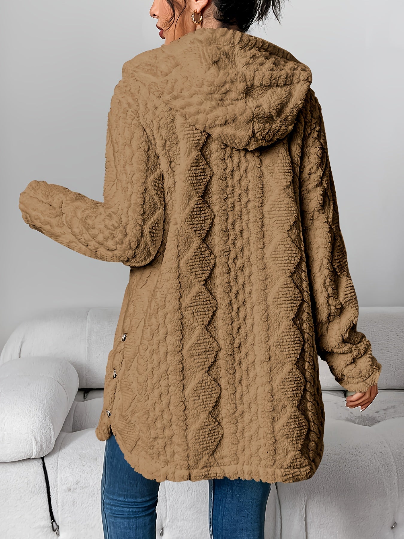 R&B | Flauschige Teddy-Hoodie-Jacke