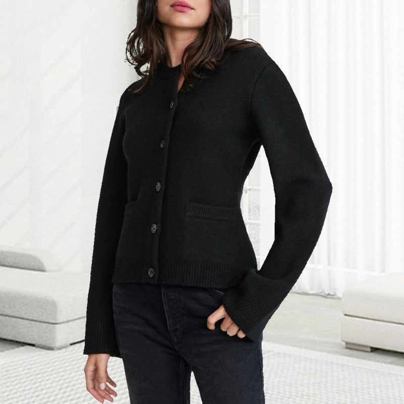 R&B | Superweiche Strickjacke mit Knöpfen