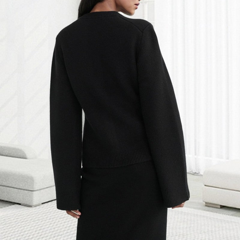 R&B | Superweiche Strickjacke mit Knöpfen