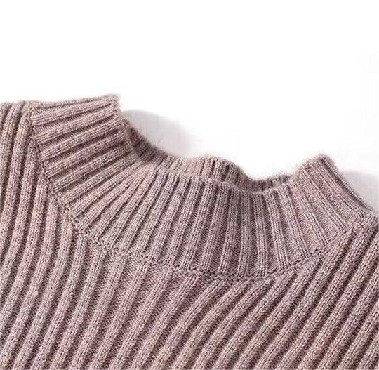 R&B | Halber Rollkragenpullover für Damen in mittlerer Länge