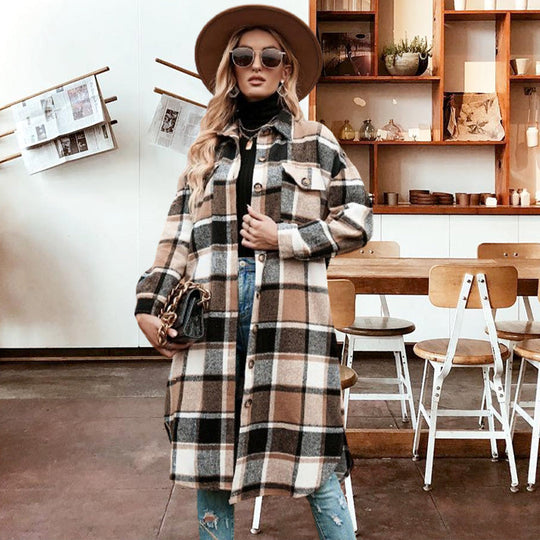 R&B | Sophisticated Checkered Jacket For Women