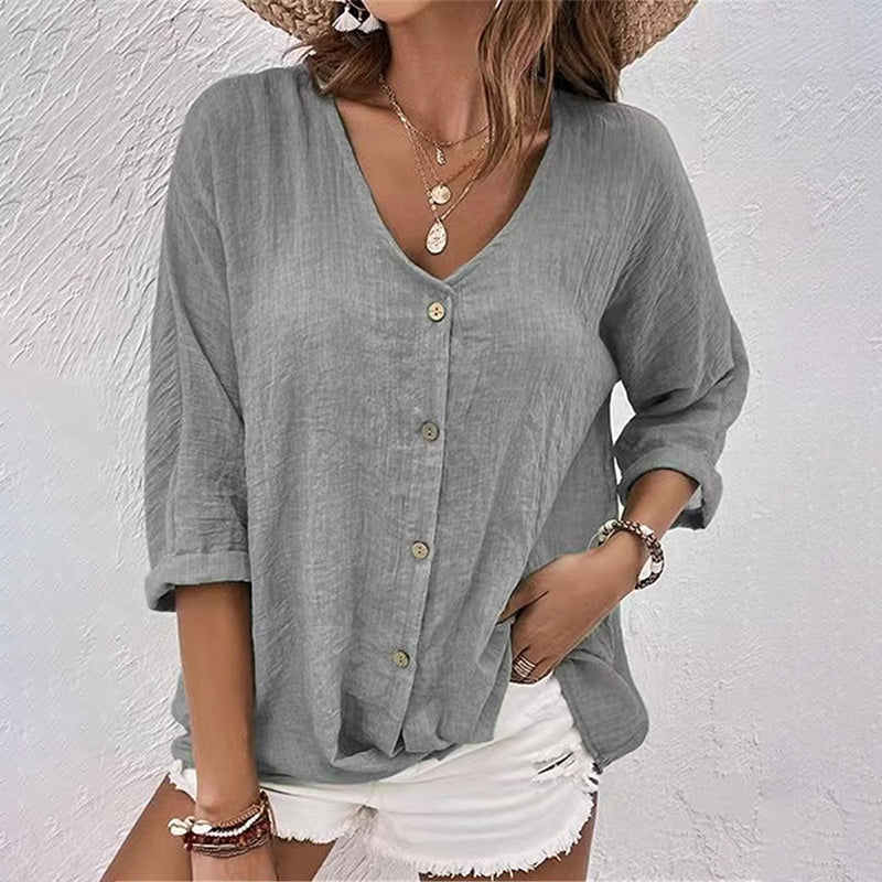 Heidi-Mode | Stylisches T-Shirt mit V-Ausschnitt