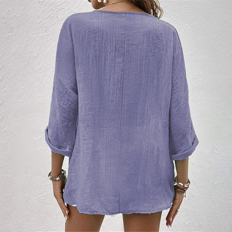 R&B | Stylisches T-Shirt mit V-Ausschnitt