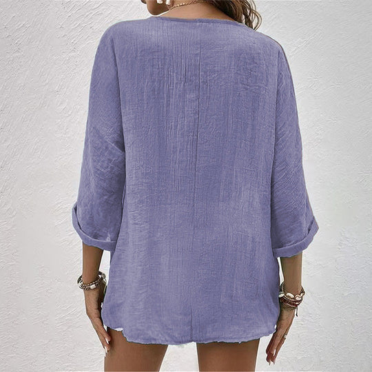 R&B | Stylisches T-Shirt mit V-Ausschnitt