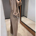 R&B | Zweiteilig: Strickjacke mit Knopfleiste und passender Hose