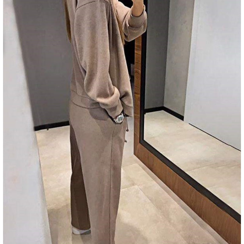 R&B | Zweiteilig: Strickjacke mit Knopfleiste und passender Hose