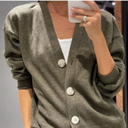 R&B | Zweiteilig: Strickjacke mit Knopfleiste und passender Hose